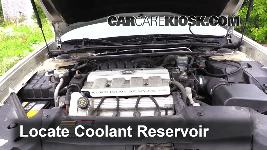 1997 Cadillac DeVille 4.6L V8 Sedan Coolant (Antifreeze) Add Coolant